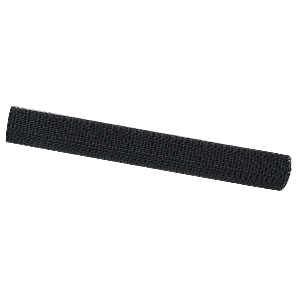 Geschweißter Drahtzaun Grau 1.4 x 25 m Stahl
