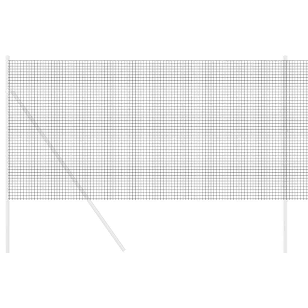Geschweißter Drahtzaun Grau 1.4 x 50 m Stahl