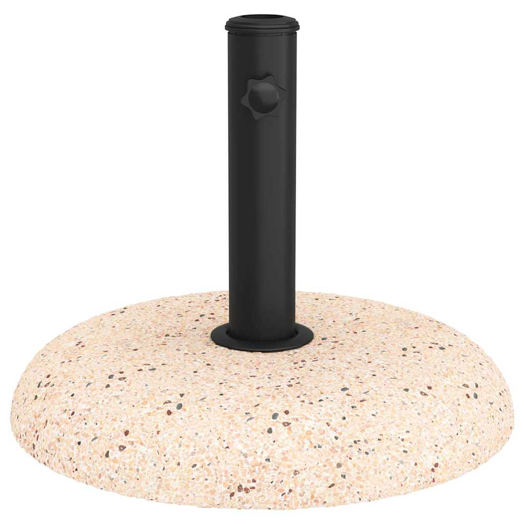 Sonnenschirmständer Gelb, Schwarz 45 x 45 x 40 cm Beton, Metall
