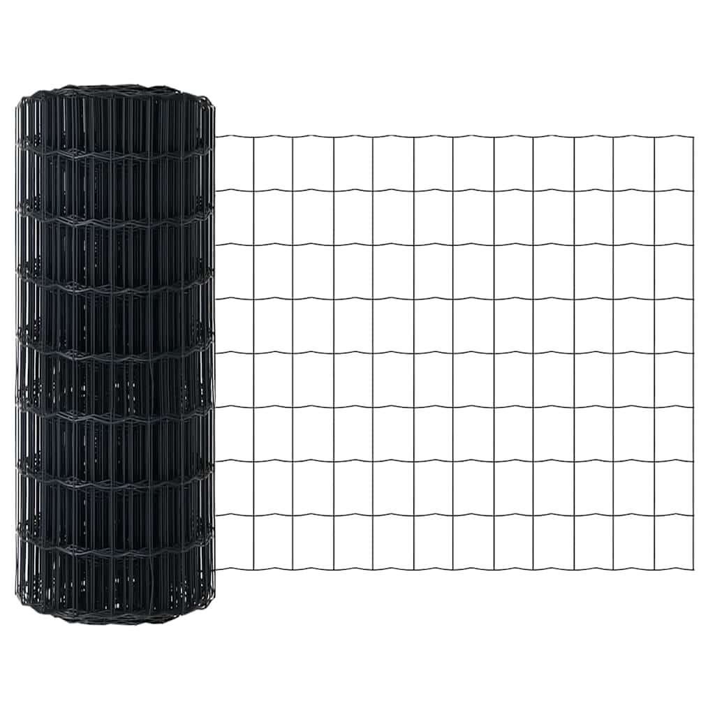 Eurozaun Grau 0.8 x 25 m PVC-beschichtetes Eisen