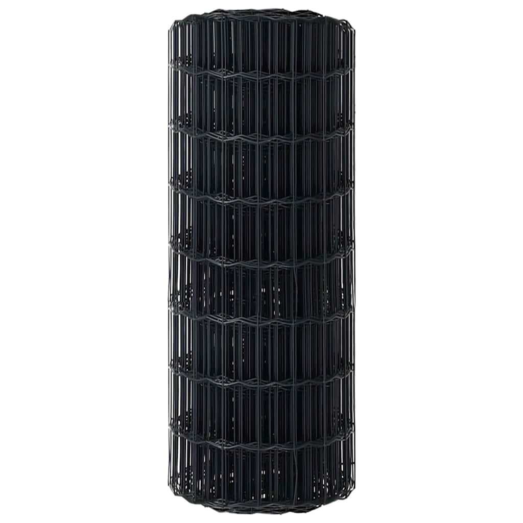 Eurozaun Grau 0.8 x 25 m PVC-beschichtetes Eisen
