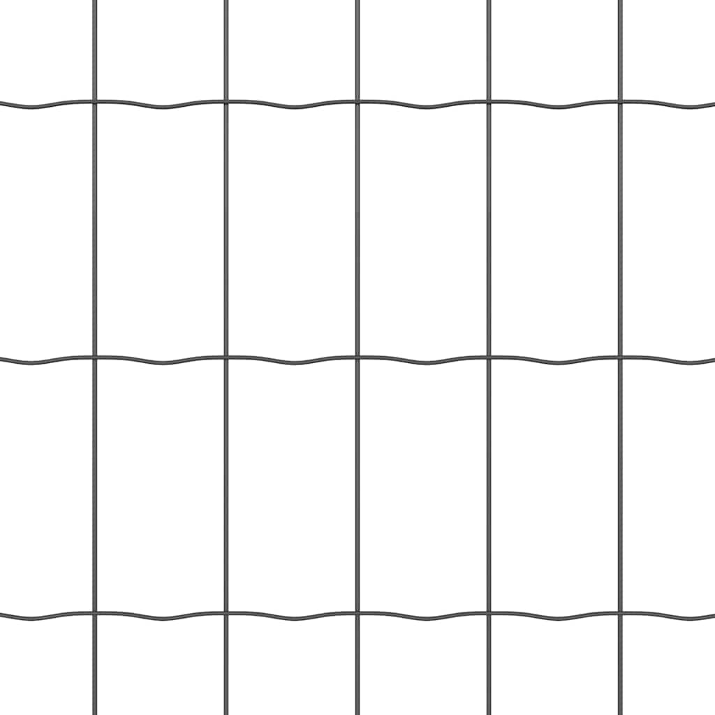 Eurozaun Grau 0,4 x 25 m PVC-beschichtetes Eisen