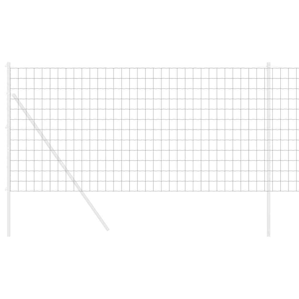 Eurozaun Grau 1 x 25 m PVC-beschichtetes Eisen