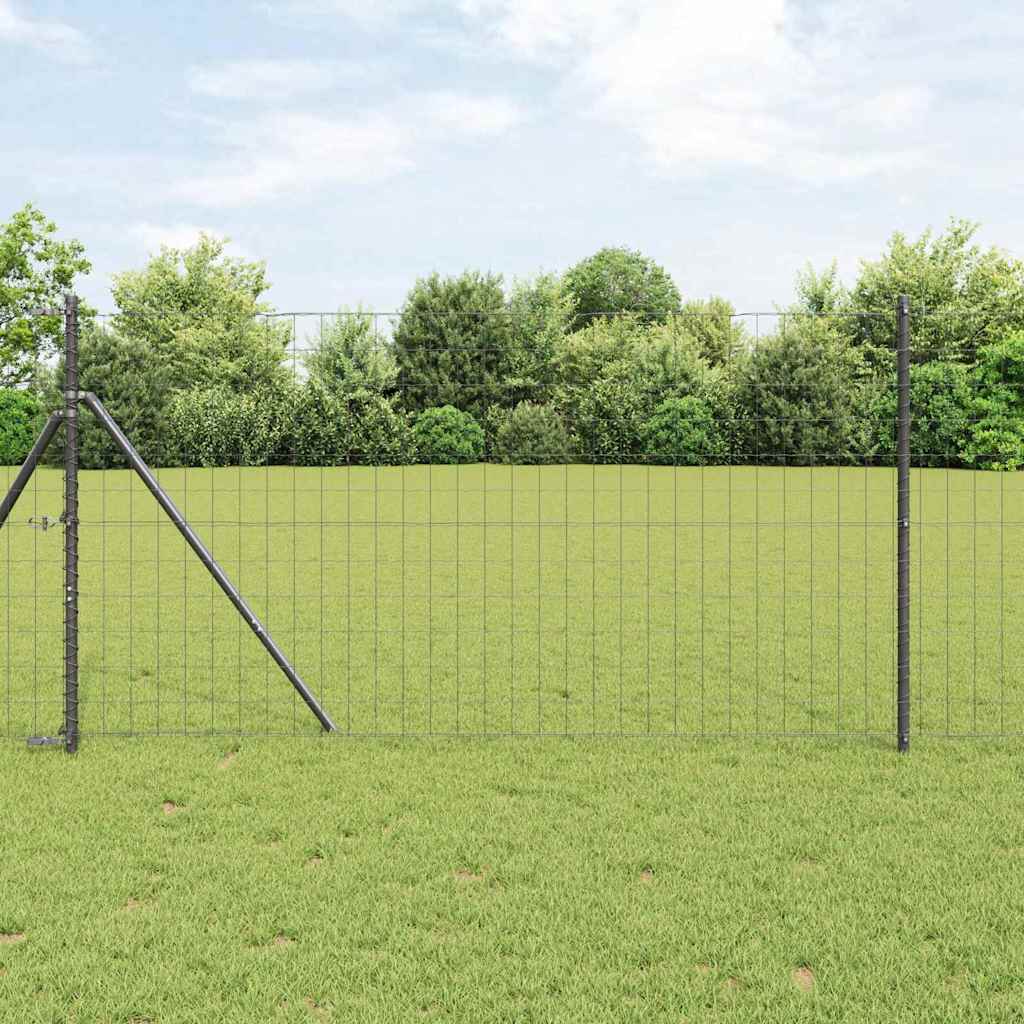 Eurozaun Grau 1.2 x 25 m PVC-beschichtetes Eisen