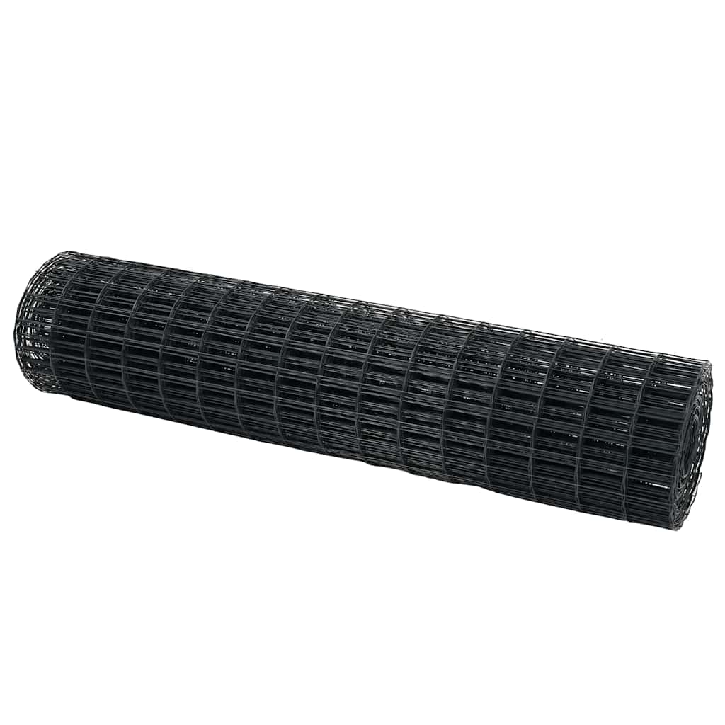 Eurozaun Grau 1.2 x 25 m PVC-beschichtetes Eisen