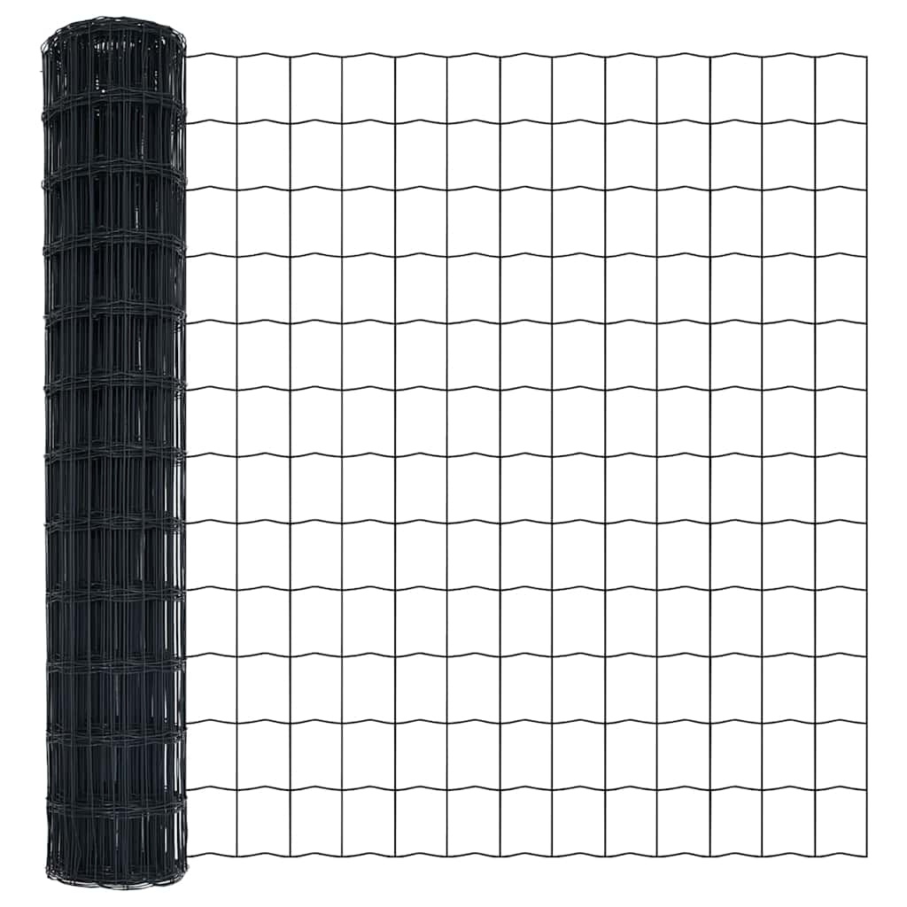 Eurozaun Grau 1.2 x 25 m PVC-beschichtetes Eisen