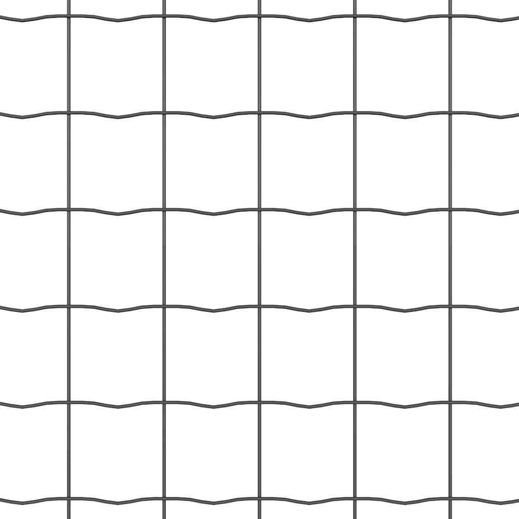 Eurozaun Grau 0.4 x 50 m PVC-beschichtetes Eisen