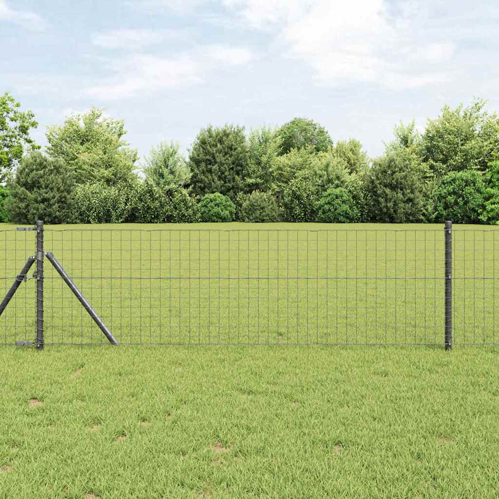 Eurozaun Grau 0.4 x 50 m PVC-beschichtetes Eisen