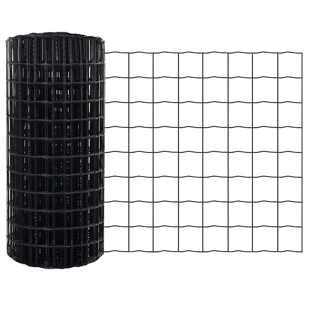 Eurozaun Grau 0.4 x 50 m PVC-beschichtetes Eisen