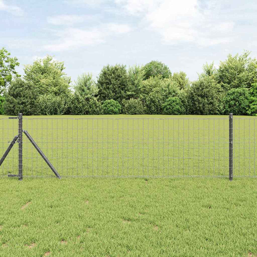 Eurozaun Grau 0.6 x 50 m PVC-beschichtetes Eisen