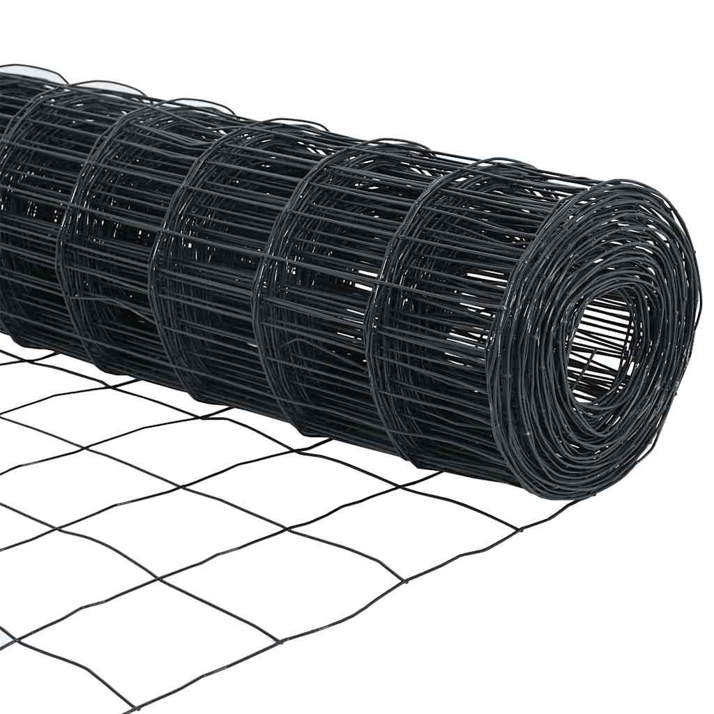 Eurozaun Grau 0.4 x 50 m PVC-beschichtetes Eisen