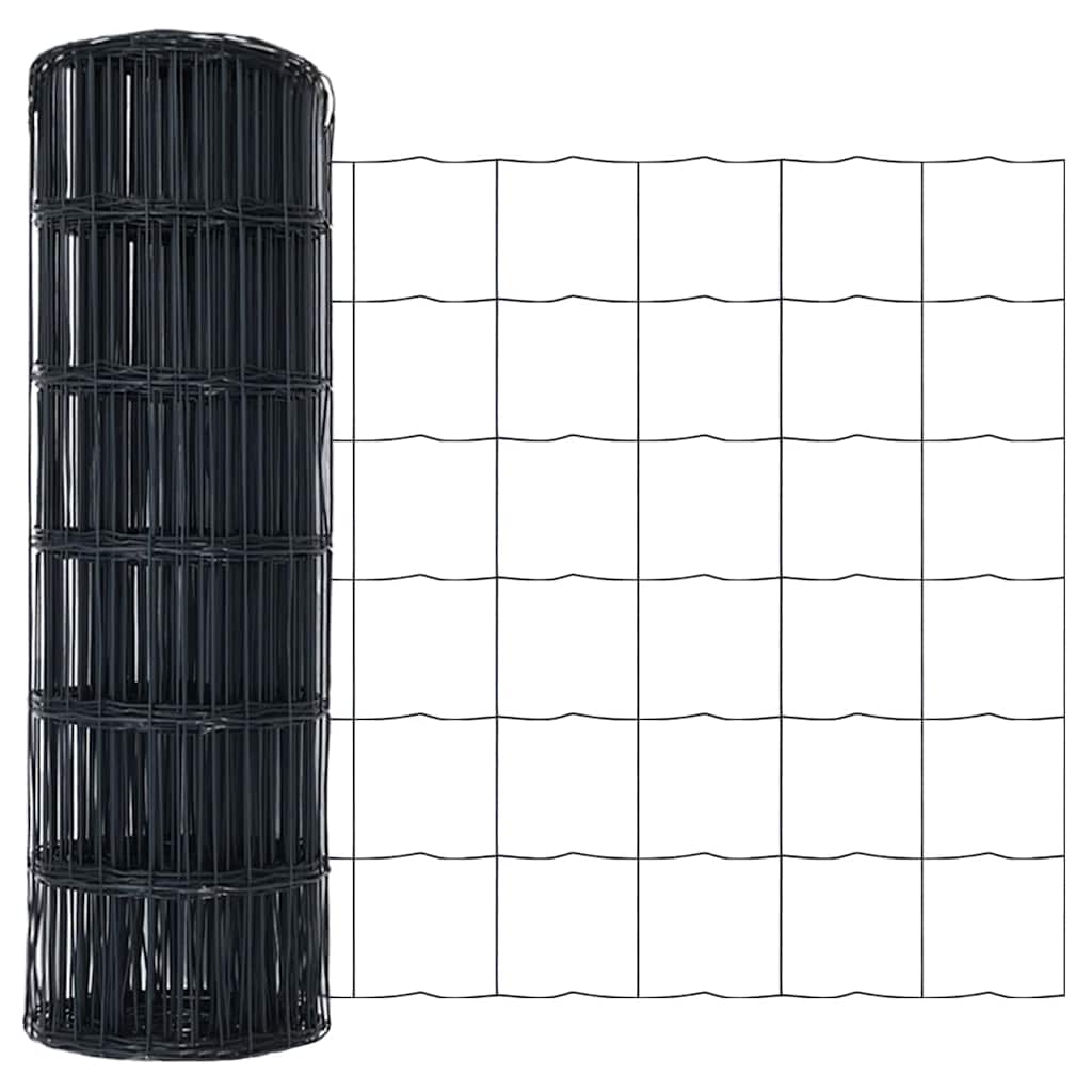 Eurozaun Grau 0.4 x 50 m PVC-beschichtetes Eisen