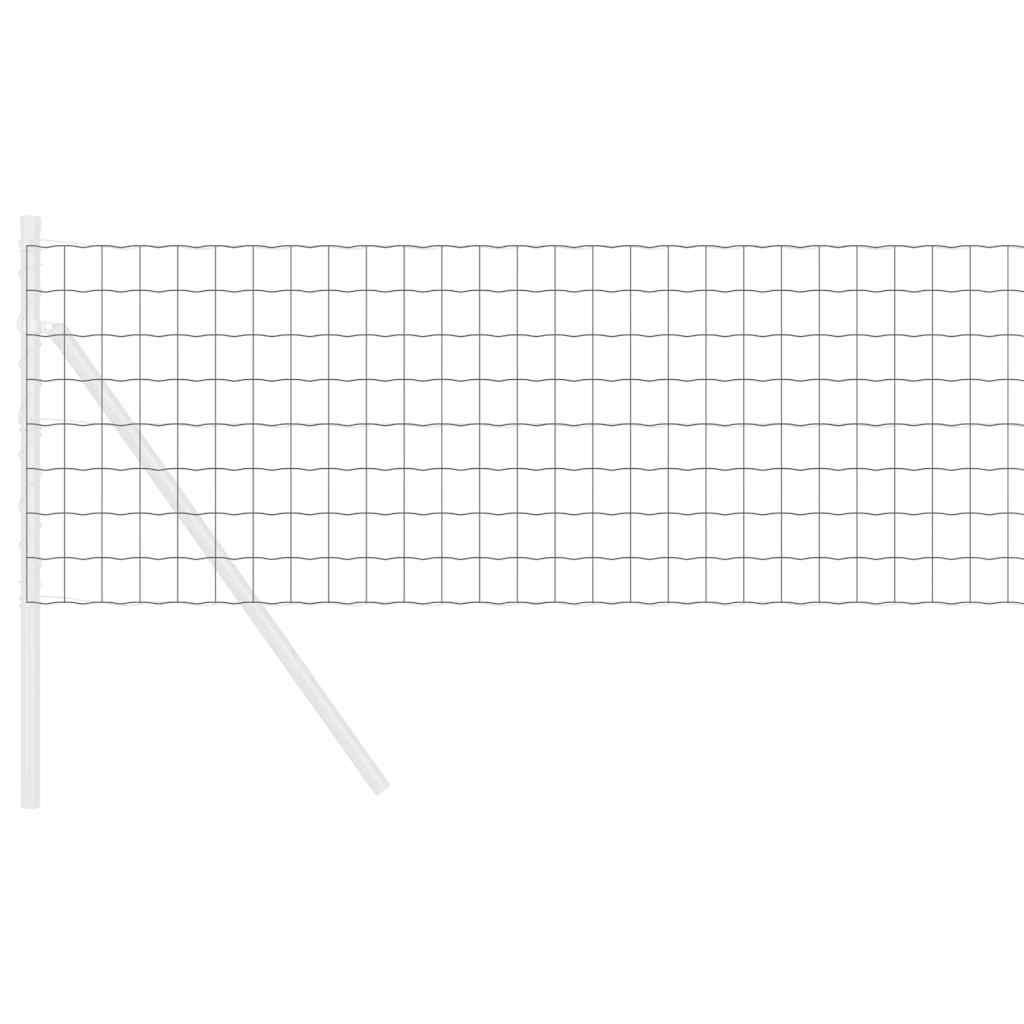 Eurozaun Grau 0,4 x 10 m PVC-beschichtetes Eisen