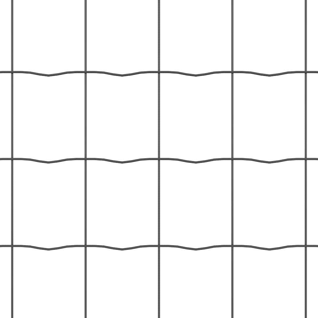 Eurozaun Schwarz 1.6 x 10 m PVC-beschichtetes Eisen