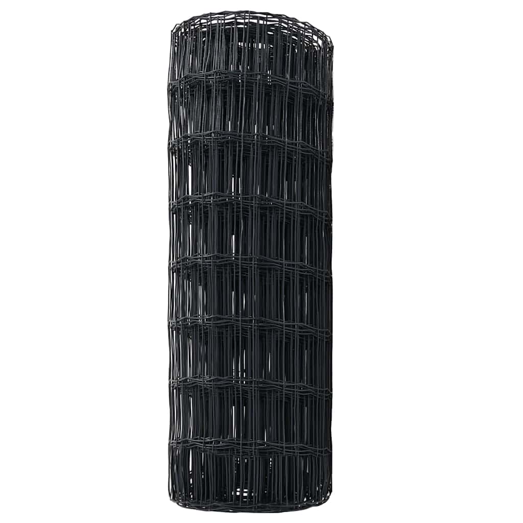 Eurozaun Grau 0,4 x 25 m PVC-beschichtetes Eisen