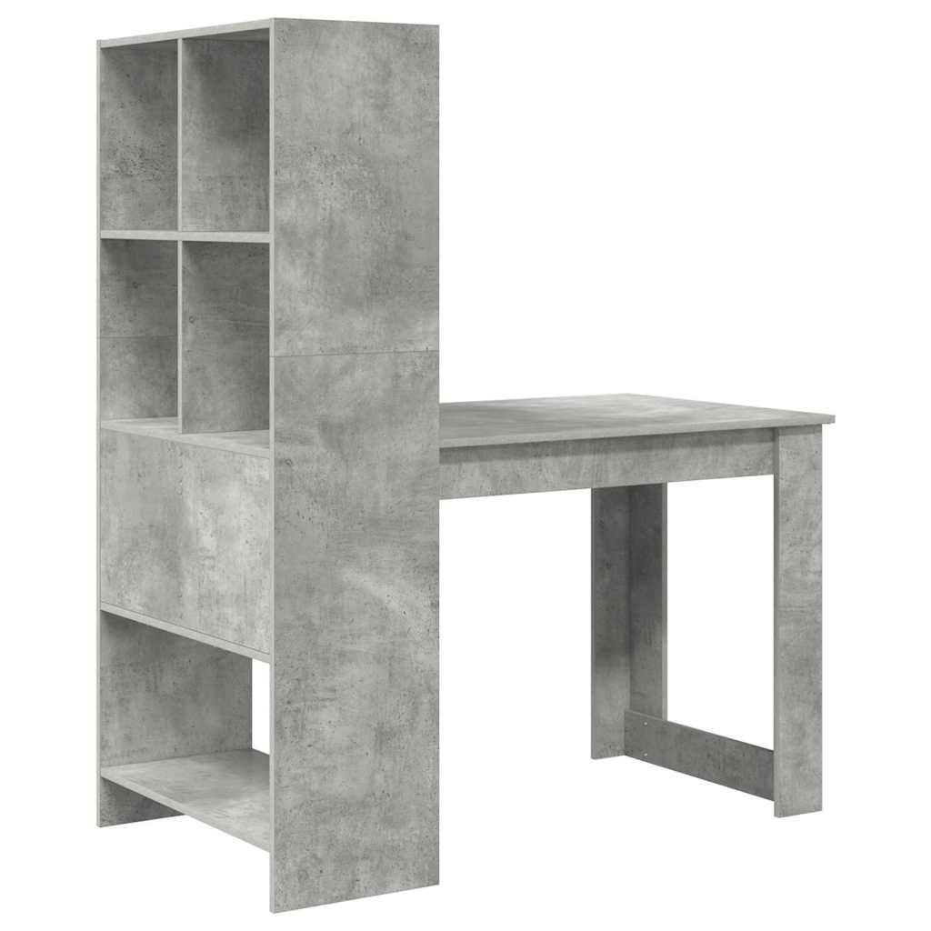 Schreibtisch Beton Grau 122 x 67 x 145 cm Holzwerkstoff