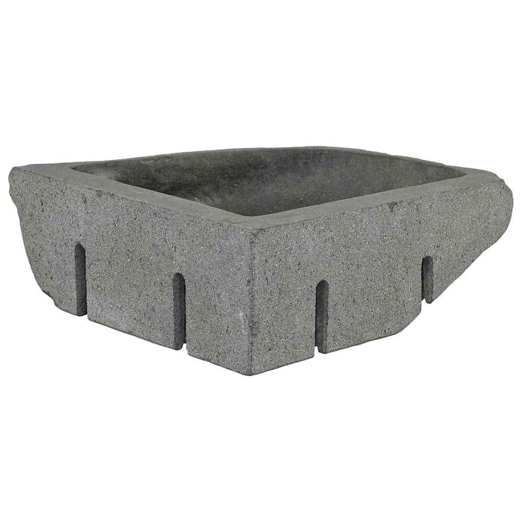 Wandhängende Ecke Waschschüssel Grau (30-37) x (30-37) x 12 cm
