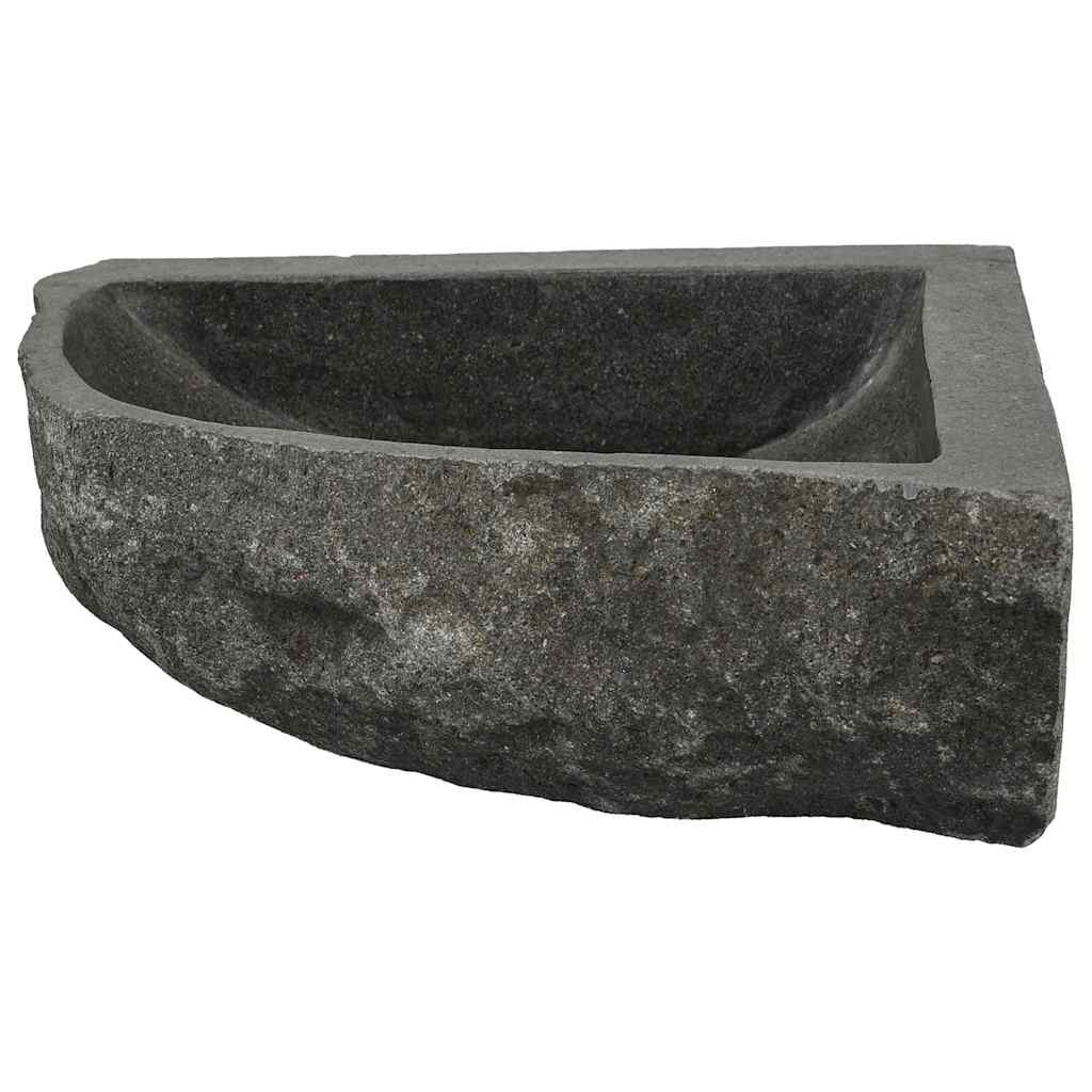 Wandhängende Ecke Waschschüssel Grau (30-37) x (30-37) x 12 cm