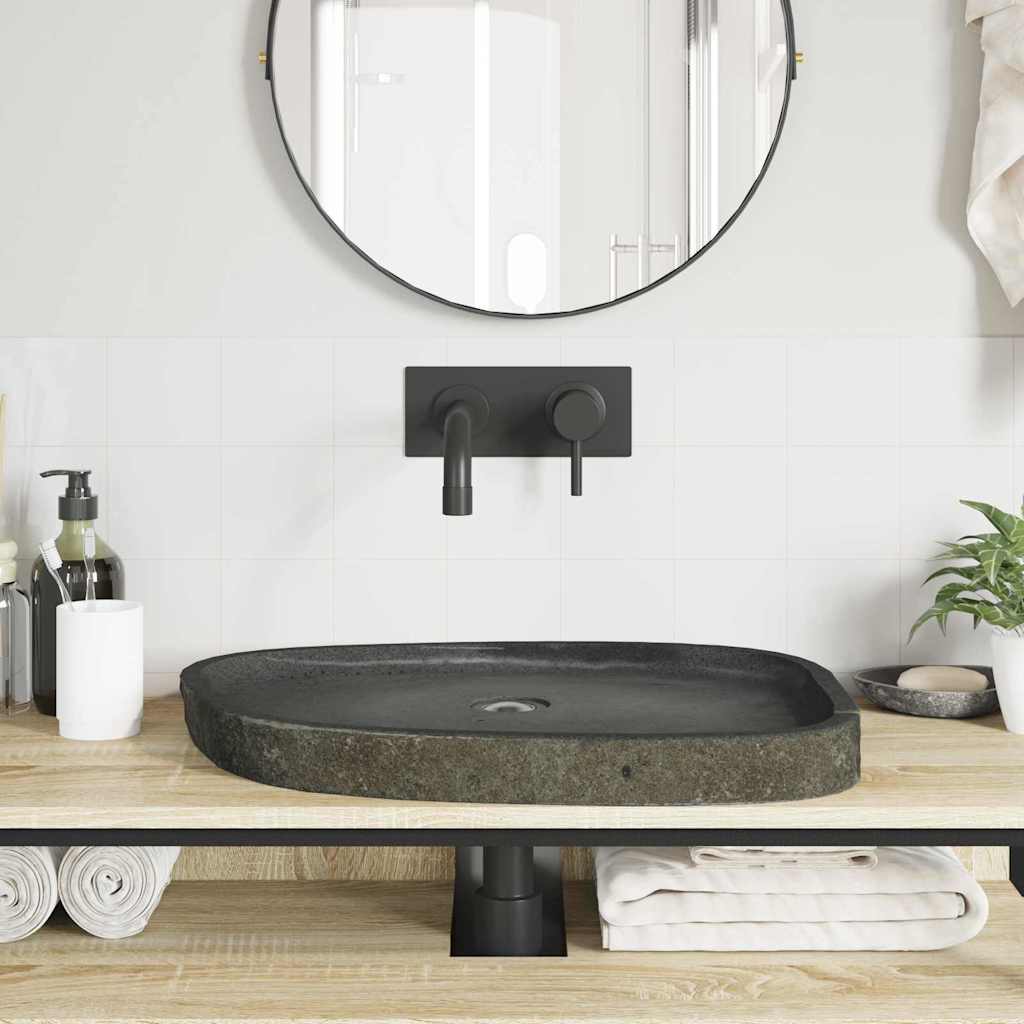 Basin Grau (55-65) x (40-50) x 6 cm Flussstein