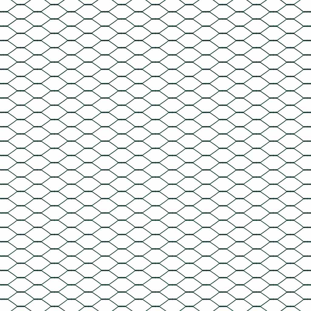 Sechseckgeflechtzaun Grün 1.6 x 25 m Stahl