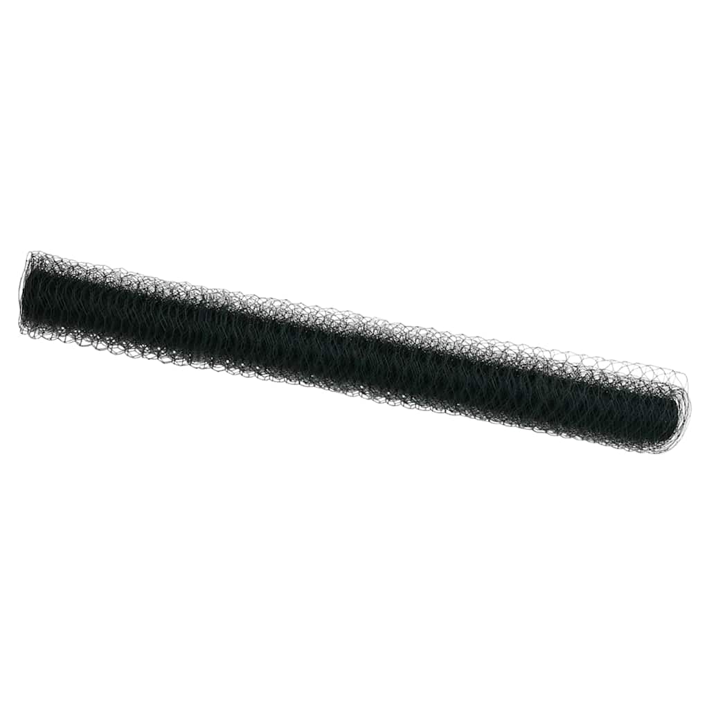 Sechseckgeflechtzaun Grün 1.6 x 25 m Stahl