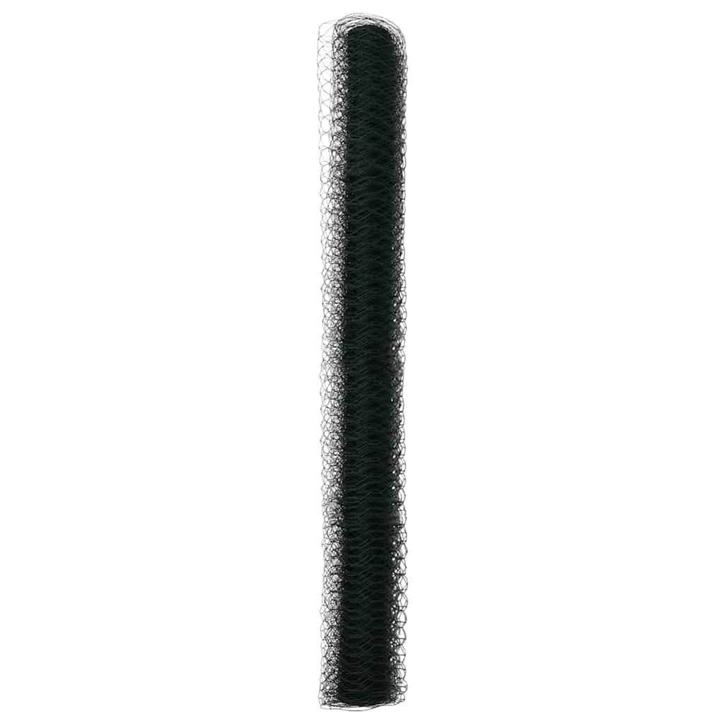 Sechseckgeflechtzaun Grün 1.6 x 25 m Stahl
