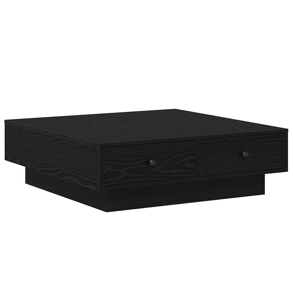 Couchtisch Schwarze Eiche 90 x 90 x 28 cm Holzwerkstoff