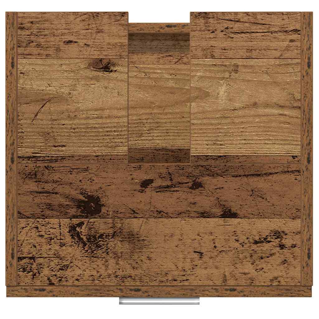 Waschtischschrank mit Tür Altholz 40 x 37 x 59 cm Holzwerkstoff