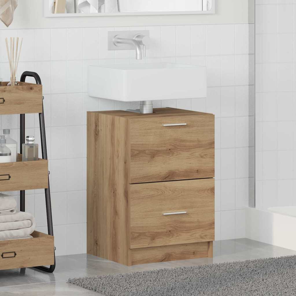 Waschtischschrank Artisan Eiche 40 x 37 x 59 cm Holzwerkstoff