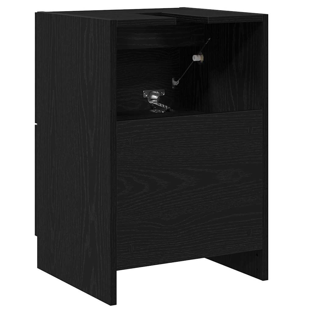 Waschtischschrank Schwarze Eiche 40 x 37 x 59 cm Holzwerkstoff