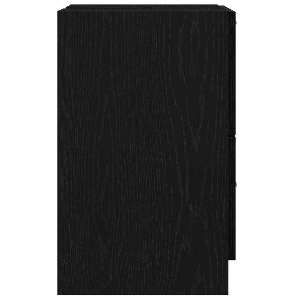 Waschtischschrank Schwarze Eiche 40 x 37 x 59 cm Holzwerkstoff