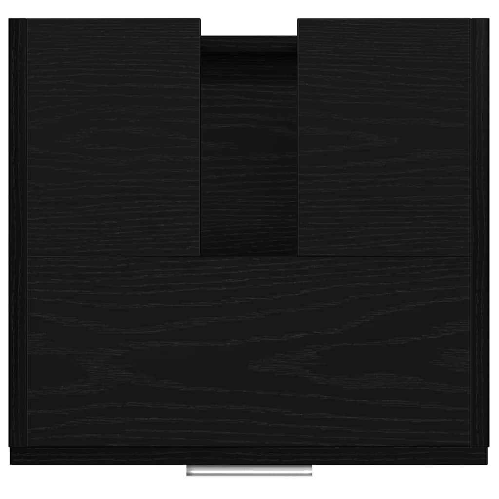 Waschtischschrank Schwarze Eiche 40 x 37 x 59 cm Holzwerkstoff