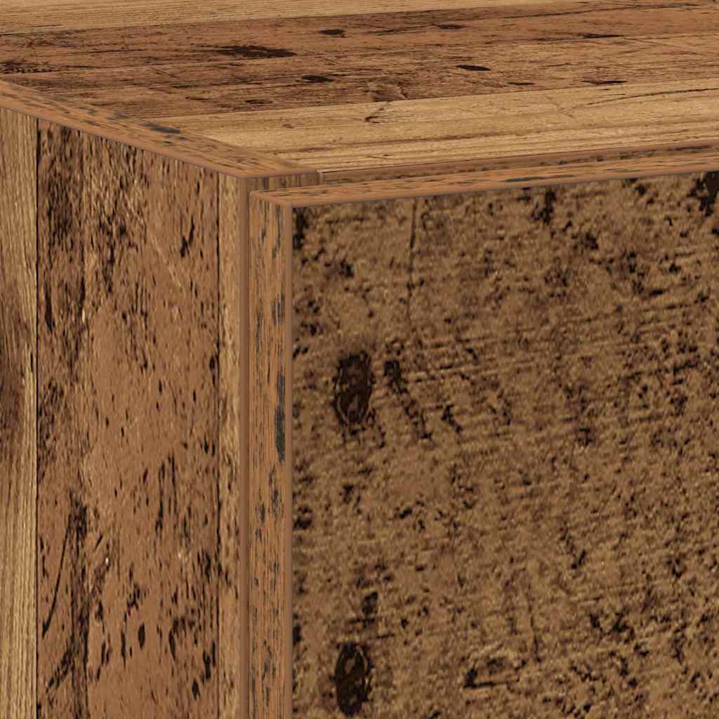 Waschtischschrank mit Tür Altholz 59 x 37 x 59 cm Holzwerkstoff