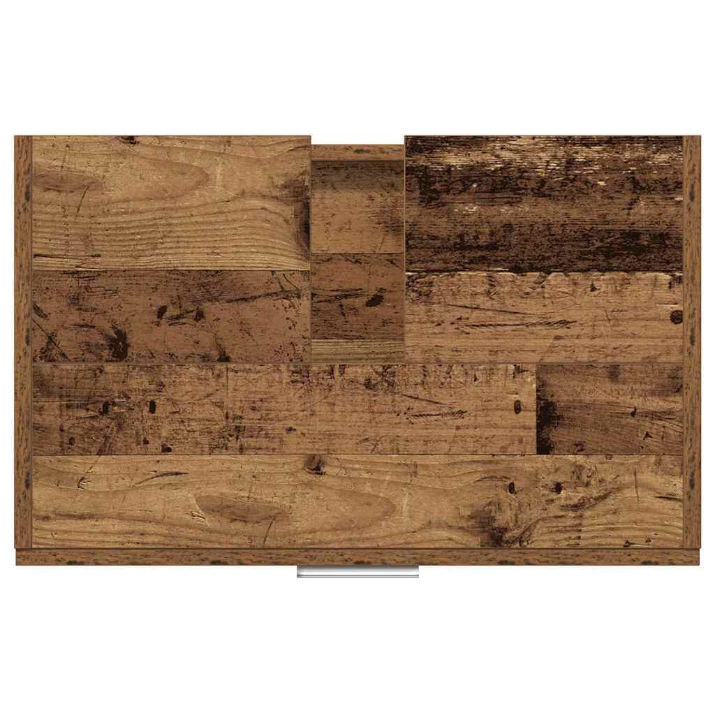 Waschtischschrank mit Tür Altholz 59 x 37 x 59 cm Holzwerkstoff