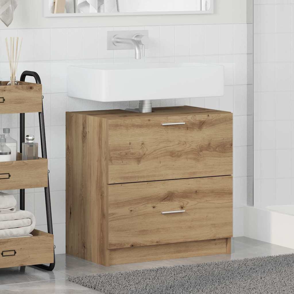 Waschtischschrank Artisan Eiche 59 x 37 x 59 cm Holzwerkstoff