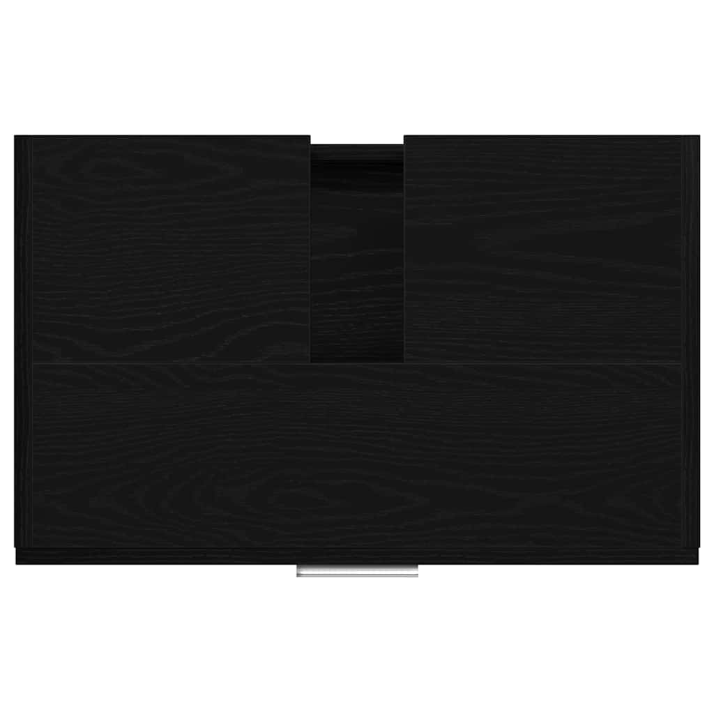 Waschtischschrank Schwarze Eiche 59 x 37 x 59 cm Holzwerkstoff