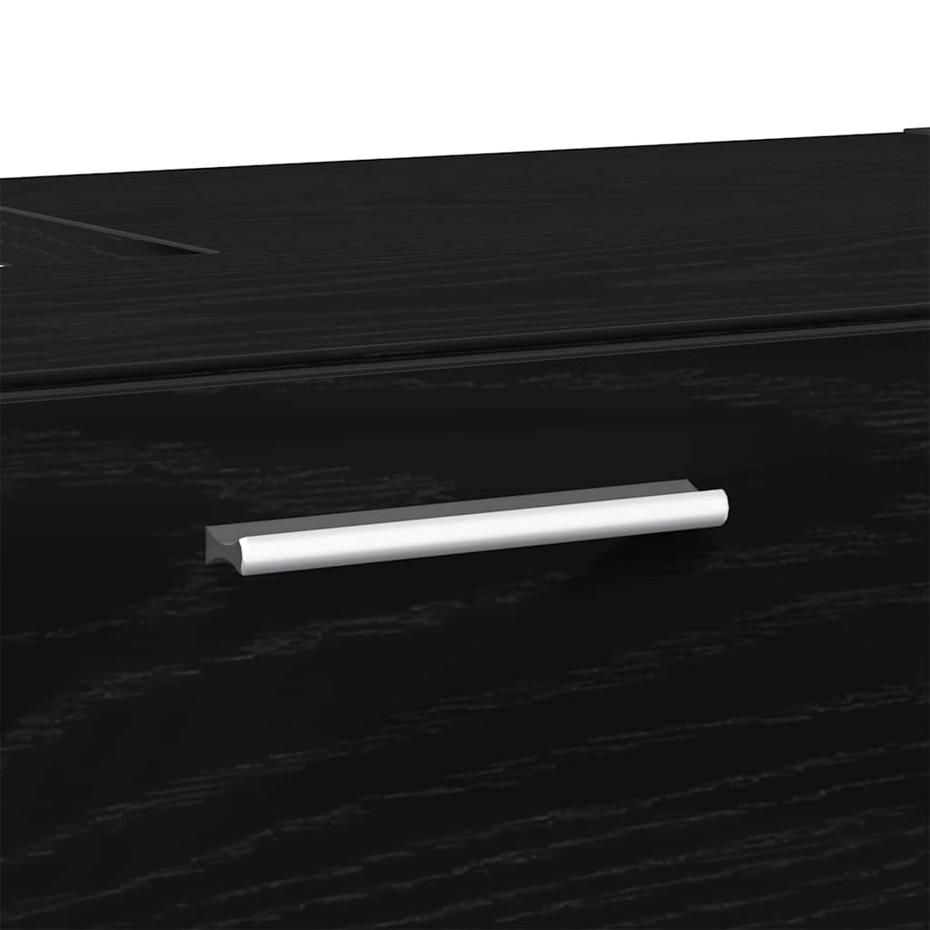 Waschtischschrank Schwarze Eiche 78 x 37 x 59 cm Holzwerkstoff