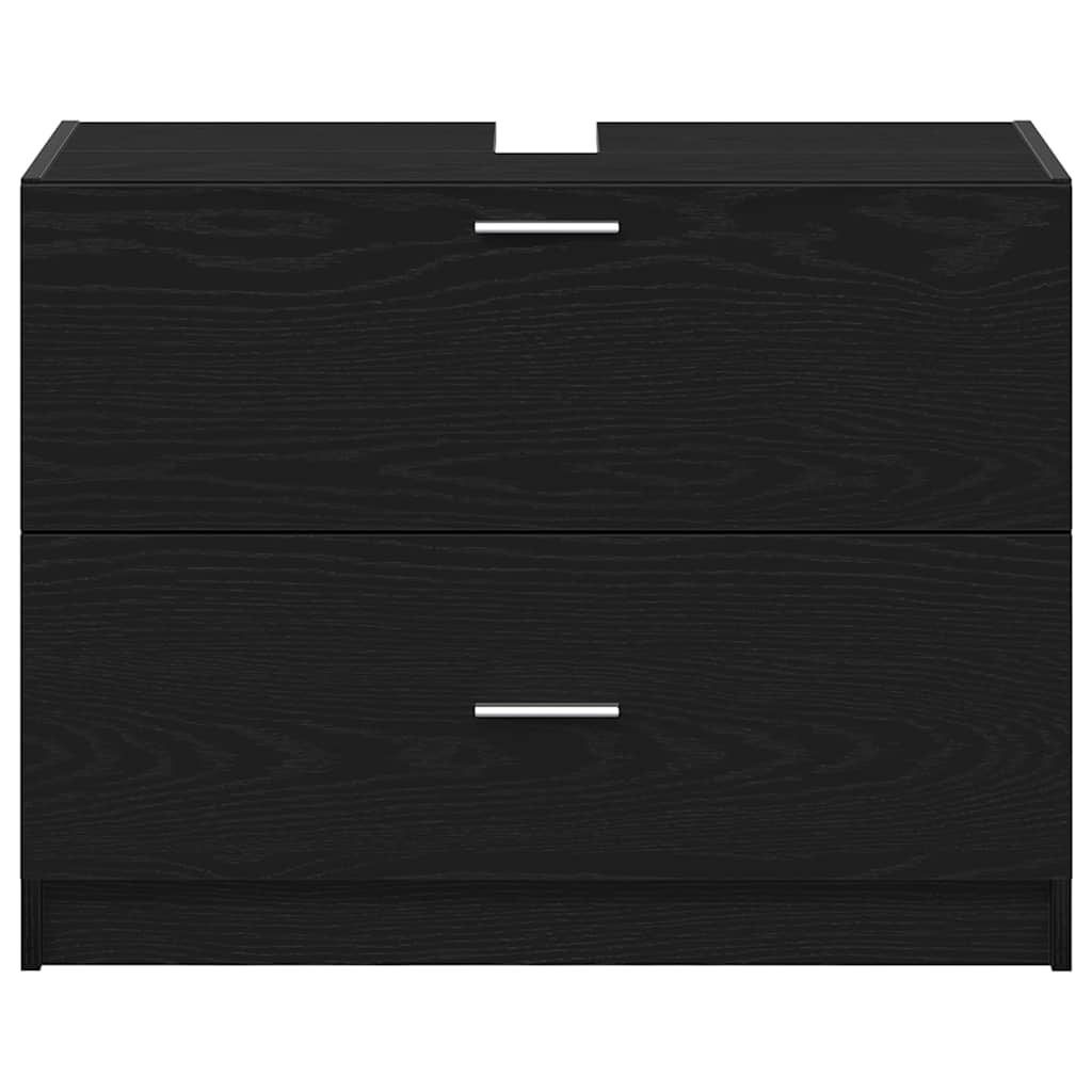 Waschtischschrank Schwarze Eiche 78 x 37 x 59 cm Holzwerkstoff