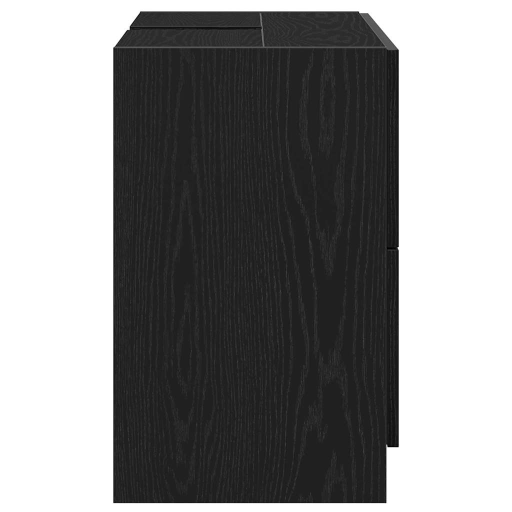 Waschtischschrank Schwarze Eiche 78 x 37 x 59 cm Holzwerkstoff
