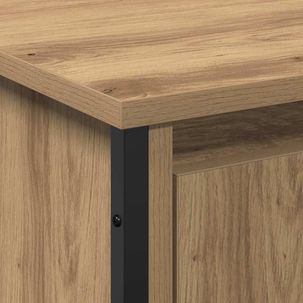 Waschbeckenunterschrank mit Tür Artisan Eiche 91 x 35 x 60 cm