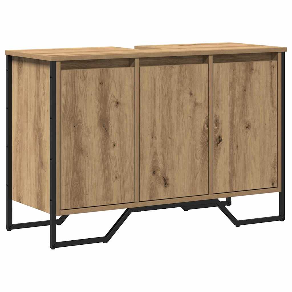 Waschbeckenunterschrank mit Tür Artisan Eiche 91 x 35 x 60 cm