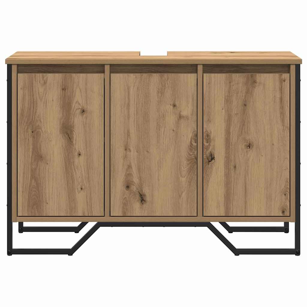 Waschbeckenunterschrank mit Tür Artisan Eiche 91 x 35 x 60 cm