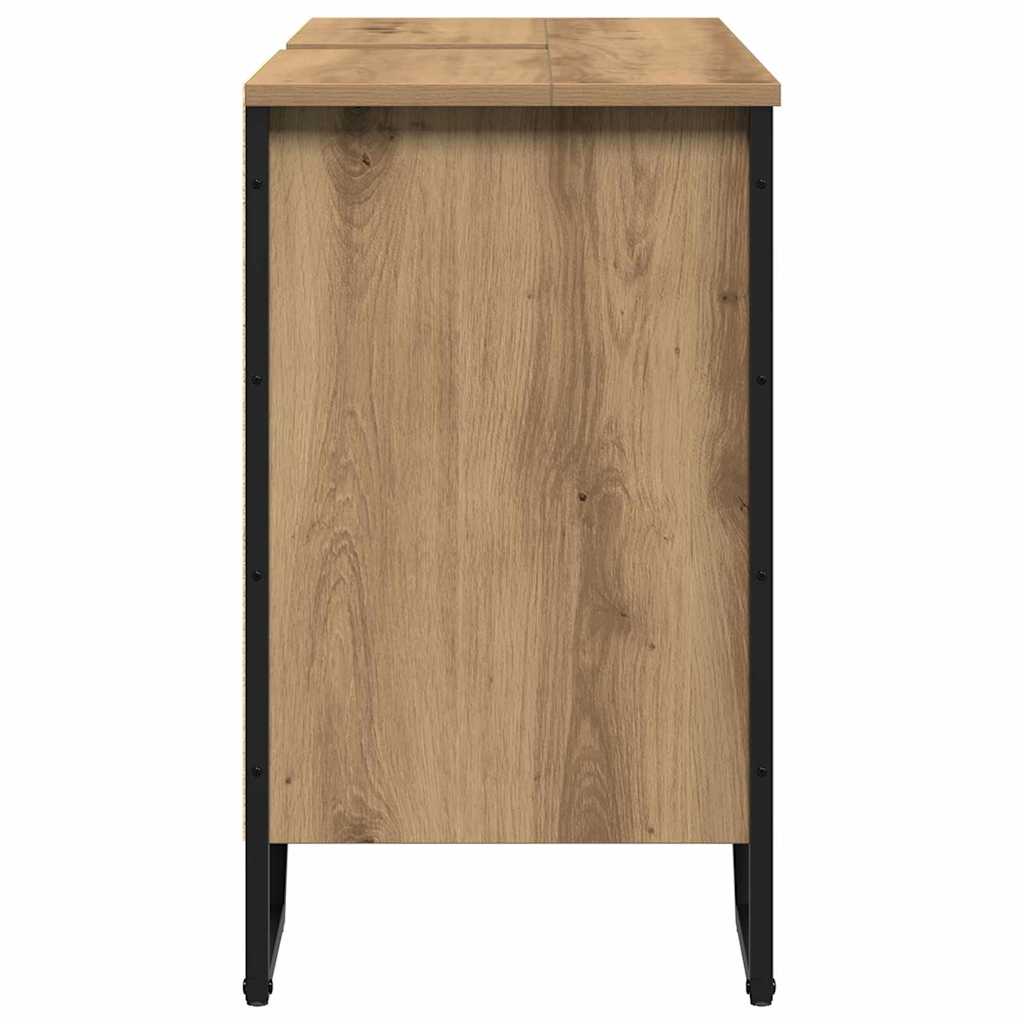 Waschbeckenunterschrank mit Tür Artisan Eiche 91 x 35 x 60 cm
