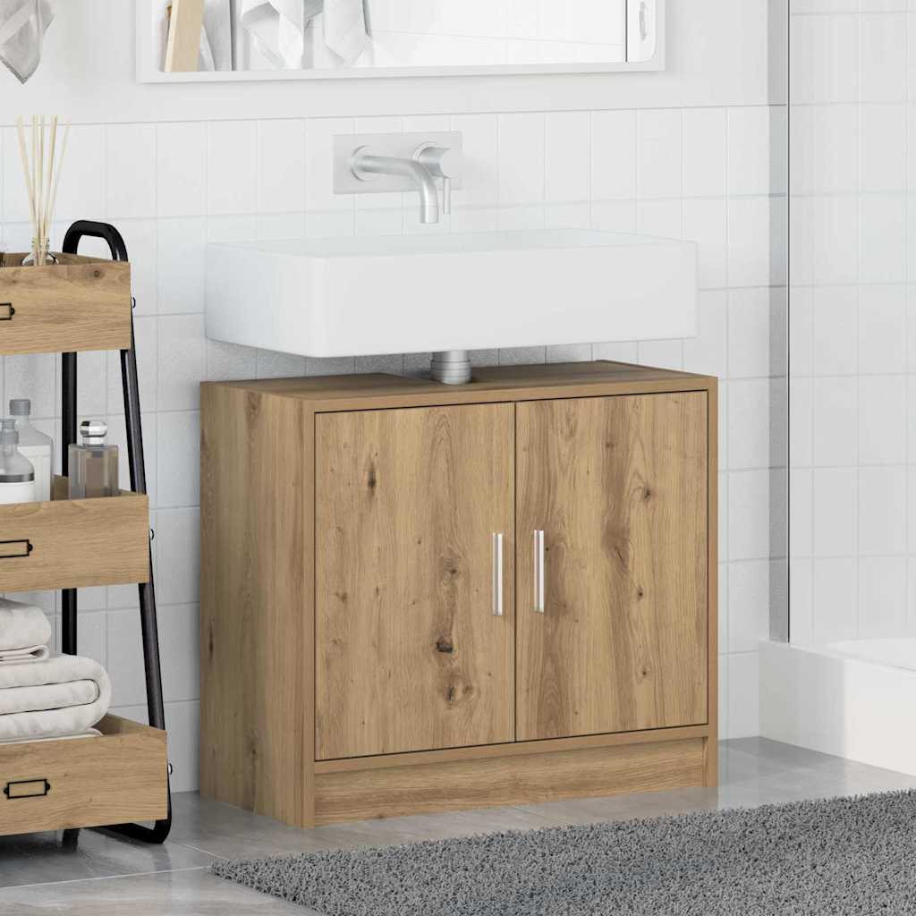 Waschbecken-Schrank Artisan Eiche 63 x 29 x 55 cm Holzwerkstoff