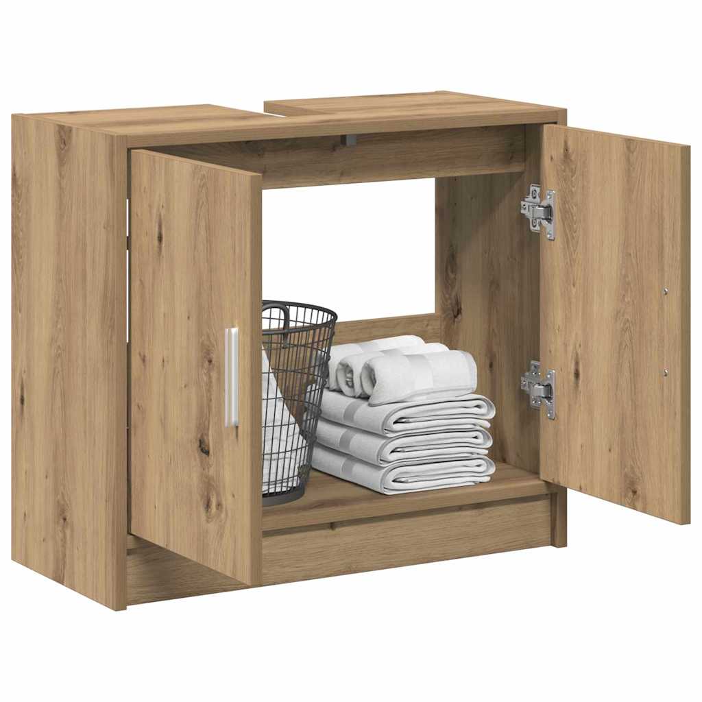 Waschbecken-Schrank Artisan Eiche 63 x 29 x 55 cm Holzwerkstoff
