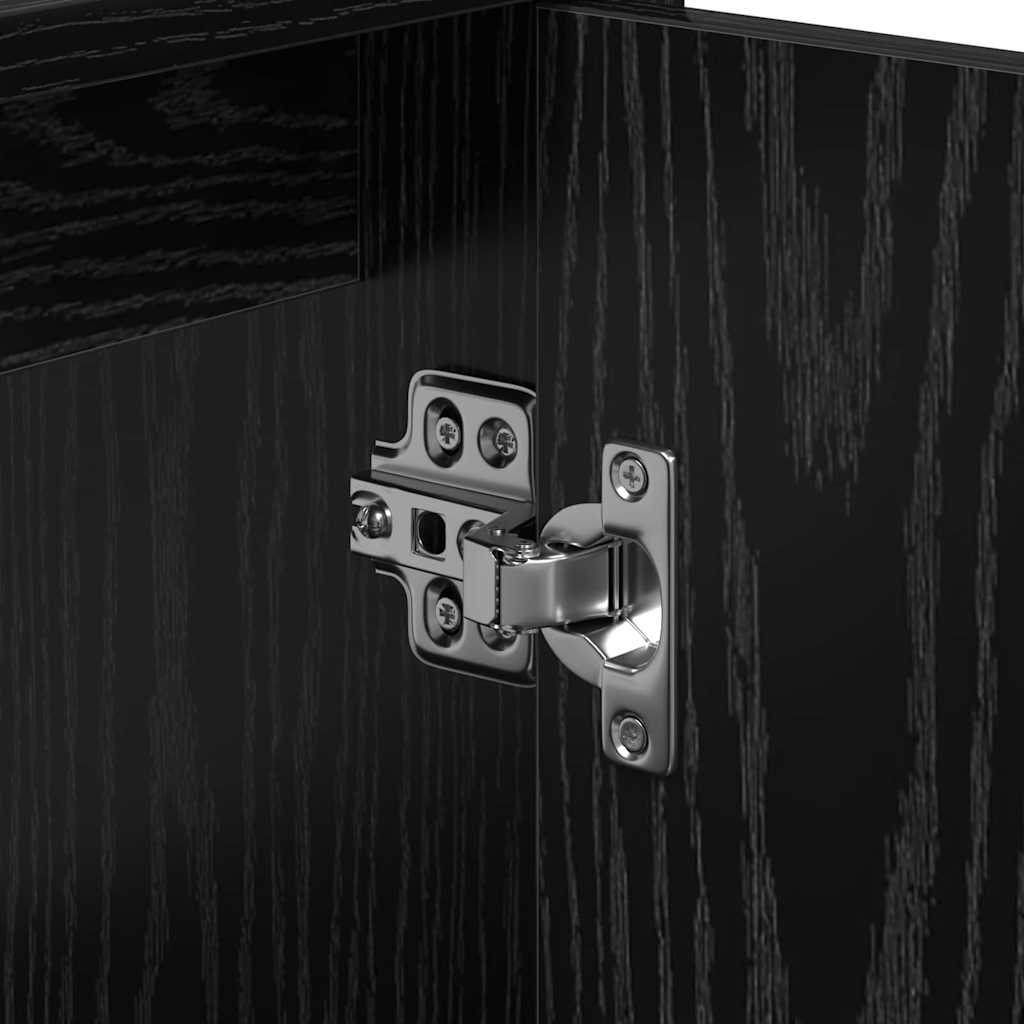 Waschbecken-Schrank mit Speicher Schwarze Eiche 63 x 29 x 55 cm