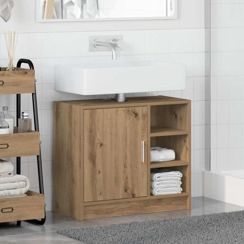 Waschbecken-Schrank Artisan Eiche 63 x 29 x 55 cm Holzwerkstoff