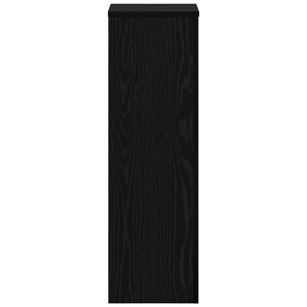 Pflanzenständer 2 pcs Schwarze Eiche 25 x 25 x 80 cm