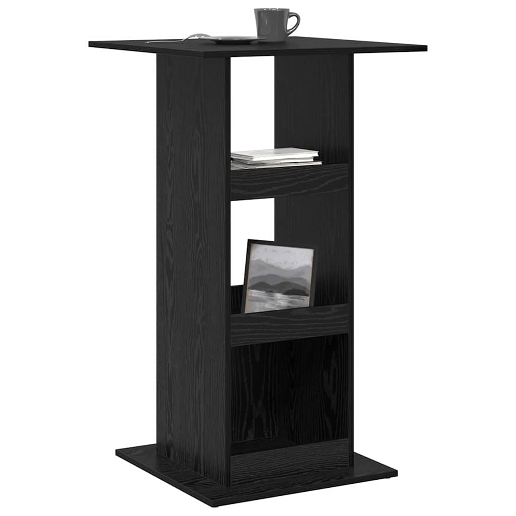 Bartisch Schwarze Eiche 60 x 60 x 100 cm Holzwerkstoff