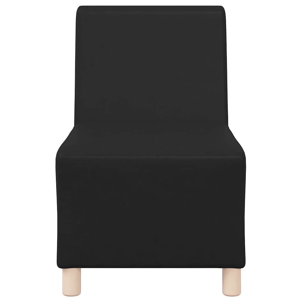 Modulares Armfreies Sofa 2 pcs Schwarz 55 x 74 x 82 cm